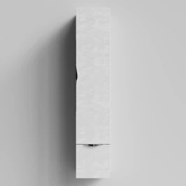 Пенал Марко 30 подвесной, дверь и ящик, ручки Хром, Белый камень ПВХ 57805, правый