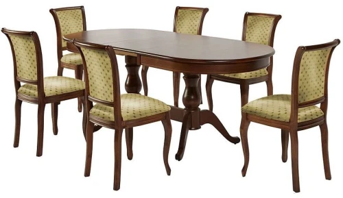 Стол «Фабрицио-2» овал 120x90, орех темный