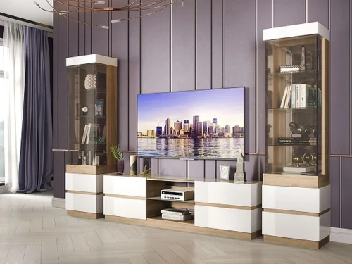 Стол «Хилтон» КМК 0651.25, Дуб сонома/Белый глянец