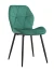 DC826 Стул мягкий, ИЗУМРУД#G62-18 велюр, каркас металл черный КРУГЛЫЙ
