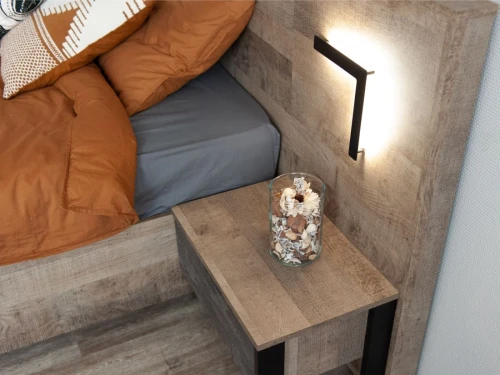 Спальня «Стокгольм» 3дв шк, Дуб гранж песочный/железный камень