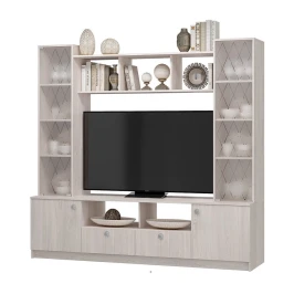 Стенка в гостиную Зарина ЦС-01, ясень белый