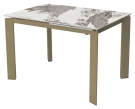 Стол CORNER 120 GLOSS LUXURY PANDORA SOLID CERAMIC / шампань, ®DISAUR Стол CORNER 120 GLOSS LUXURY PANDORA SOLID CERAMIC / шампань, ®DISAUR
