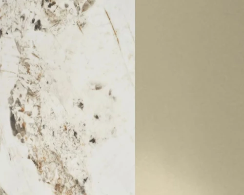 Стол CORNER 120 GLOSS LUXURY PANDORA SOLID CERAMIC / шампань, ®DISAUR