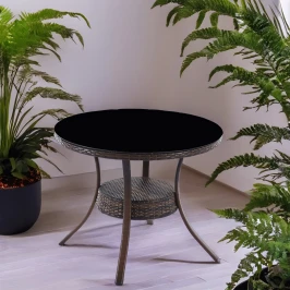 Стол из искусственного ротанга Сантос «SANTOS»  -  Dark Brown