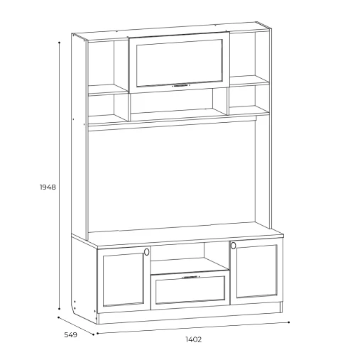 Стенка в гостиную Лестер