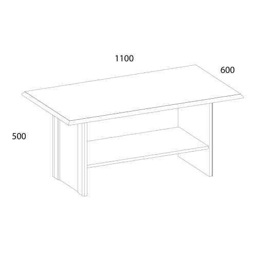 TIFFANY, Стол журнальный. Цвет БЕЛЫЙ