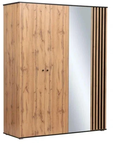 Шкаф для одежды Либерти 51.15 (опора h20) Дуб вотан/Черный