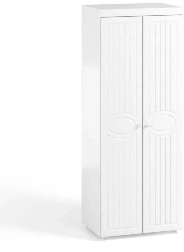 Шкаф 2-х дверный (гл.410) Монако МН-42 белое дерево