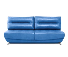 Диван еврокнижка Оливер мини, замша синяя,145