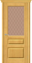 Межкомнатная дверь массив М5 Т-04 (Медовый) Кристалл