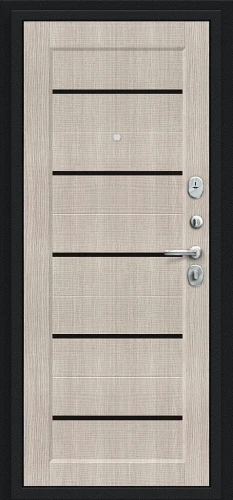 Входная дверь BRAVO Борн Букле черное/Cappuccino Melinga 