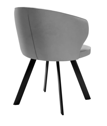 Стул DikLine 249 поворотный, B22 GREY, ножки черные