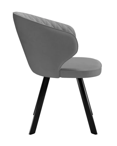 Стул DikLine 249 поворотный, B22 GREY, ножки черные