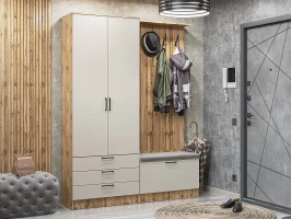 Готовая прихожая Стиль-03 Cashmere In 2S/Дуб Вотан