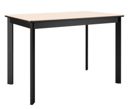 Стол DikLine LK110 Керамика Krater Perla (бежевый матовый) /подстолье черное/опоры черные