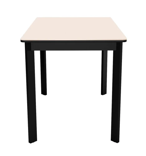 Стол DikLine LK110 Керамика Krater Perla (бежевый матовый) /подстолье черное/опоры черные