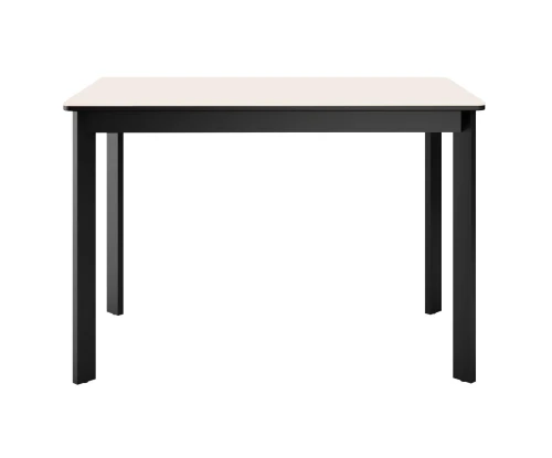 Стол DikLine LK110 Керамика Krater Perla (бежевый матовый) /подстолье черное/опоры черные