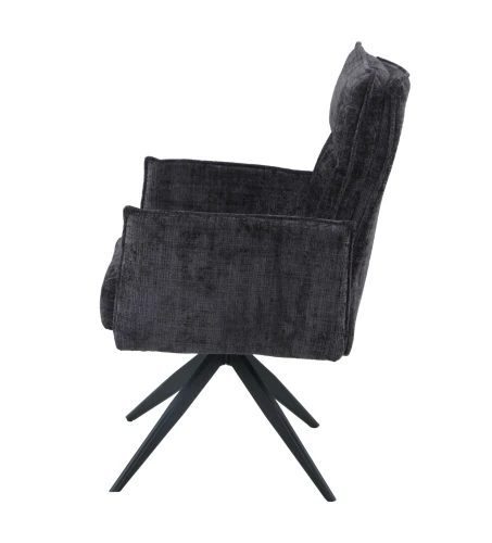 Стул DikLine 6824 тк. Серая 709-23, опоры черные поворотный