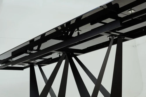 Стол RIETI 200 KL-99 Белый мрамор матовый, итальянская керамика / черный каркас, ®DISAUR