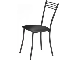 Стул «Хлоя» ДП2-28 кожзам. Темно-серый, каркас Графит