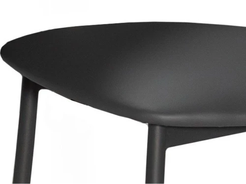 Стул «Хлоя» ДП2-28 кожзам. Темно-серый, каркас Графит