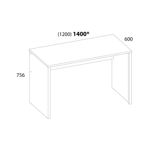 DOORSET, Стол письменный 140. Цвет ДУБ НАВАРРА