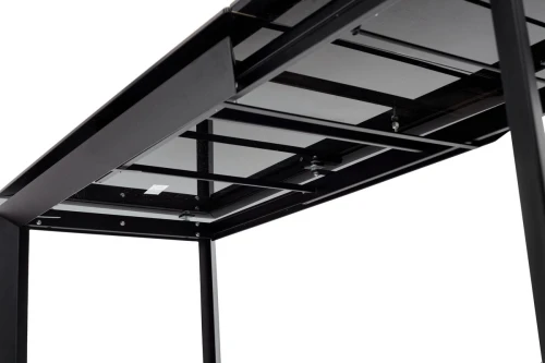 Стол CREMONA 140 KL-61 под дерево, итальянская керамика/ черный каркас, ®DISAUR