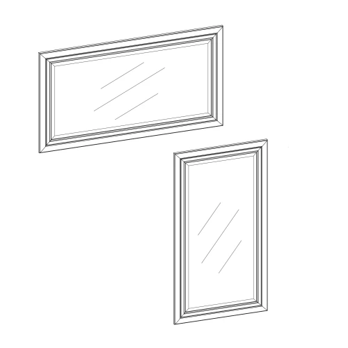 VALENCIA, Зеркало навесное 86. Цвет СЕРЫЙ