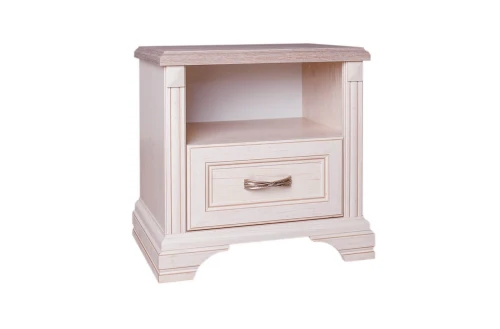 Тумба прикроватная 1S, MONAKO, цвет Сосна винтаж/дуб анкона
