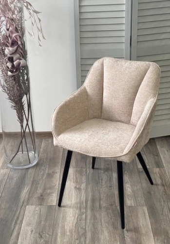 Стул REFLET 3018-10 бежевый, шенилл / черный каркас, ®DISAUR