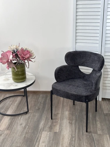 Стул VALTER RAVEN18 Серый, ткань / Черный каркас, ®DISAUR