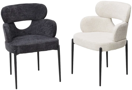 Стул VALTER RAVEN18 Серый, ткань / Черный каркас, ®DISAUR