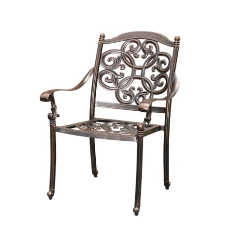 Обеденная группа из литого алюминия стол Вулкан-2 (175х90) + 6 кресел Джунген (7 предметов)