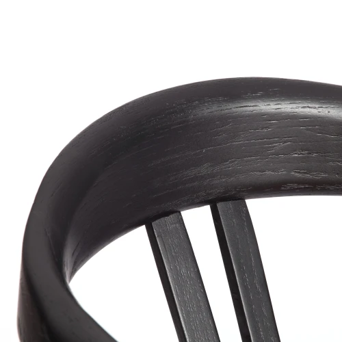 Стул VALI дерево вяз/бечевка, черный, 50х46х77 см