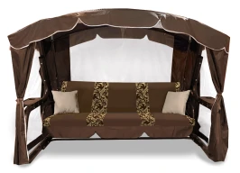 Садовые качели «Торонто Люкс 200» с москитной сеткой  -  Brown