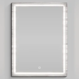 Зеркало Лайт 60, Лиственница структурная контрастно-серая ПВХ 64202