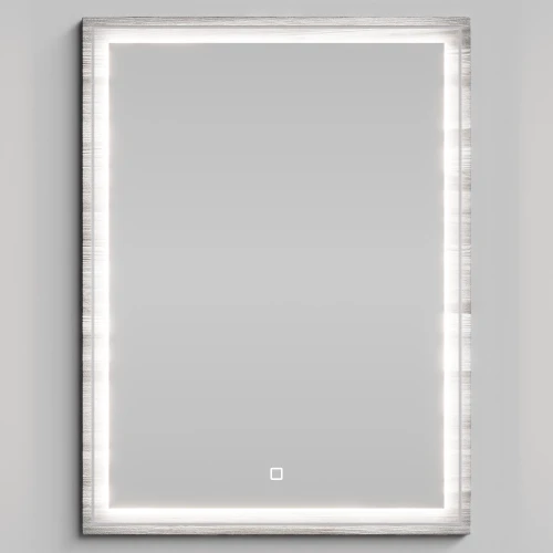 Зеркало Лайт 60, Лиственница структурная контрастно-серая ПВХ 64202