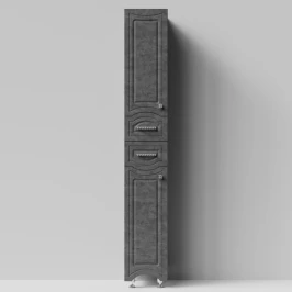 Пенал Адам 30 напольный, Серый камень ПВХ 57806, левый