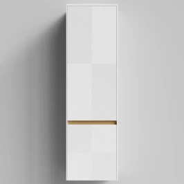 Пенал Аурум 45, базовая Белая эмаль, матовая, подвесной, левый