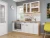 Готовый кухонный гарнитур Барселона-03 Белый Дуб Вотан