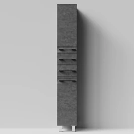 Пенал Мальта 30 напольный, Серый камень ПВХ 57806, левый