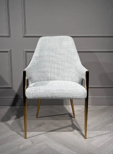 Стул обеденный Бергамо MC884-BG-2, 62х58х91 см, бежевый/глянцевое золото