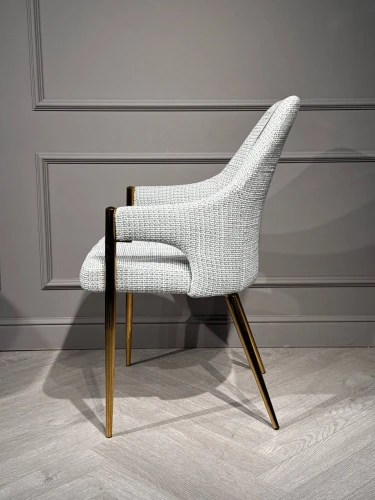 Стул обеденный Бергамо MC884-BG-2, 62х58х91 см, бежевый/глянцевое золото