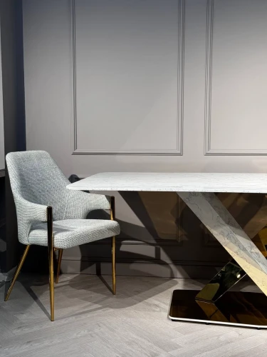 Стул обеденный Бергамо MC884-BG-2, 62х58х91 см, бежевый/глянцевое золото