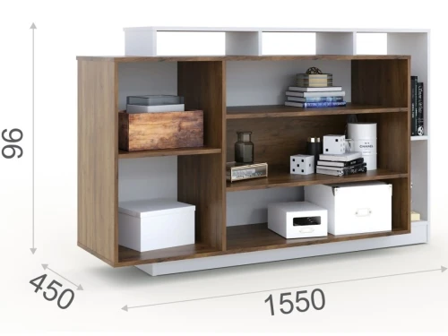 Комод «Невио-2» 1д2в, Дуб крафт золотой/белый