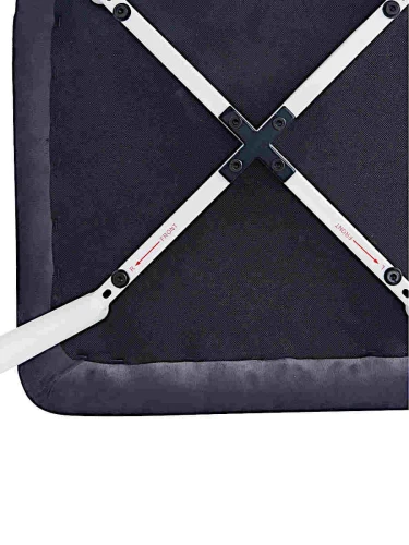 DC209 Стул мягкий, ТЕМНО-СЕРЫЙ#G62-40 велюр, каркас металл белый КРУГЛЫЙ