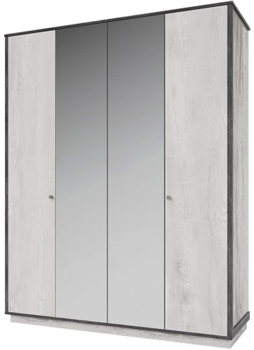 Шкаф «Тиффани» КМК 0880.2, Бетон пайн светлый/ Дуб шале графит