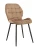 DC829 Стул мягкий, КАПУЧИНО#G62-07 велюр, каркас металл черный КРУГЛЫЙ