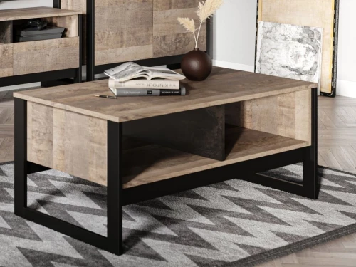 Гостиная «Стокгольм-2», Дуб гранж песочный/железный камень